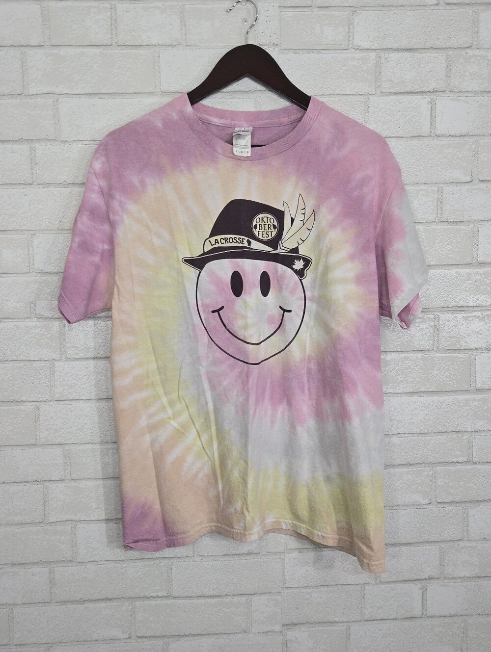 Oktoberfest tye-dye smiley‎ tee